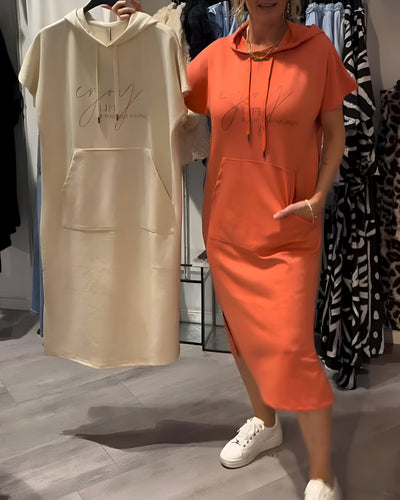 Saskia™ | Lässiges Hoodiekleid