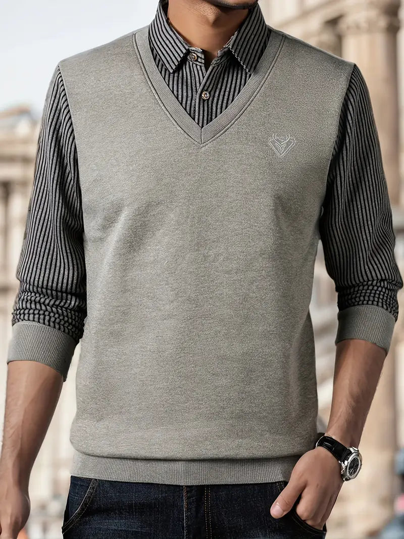 Leroy – Lässiger Langarm Strickpullover