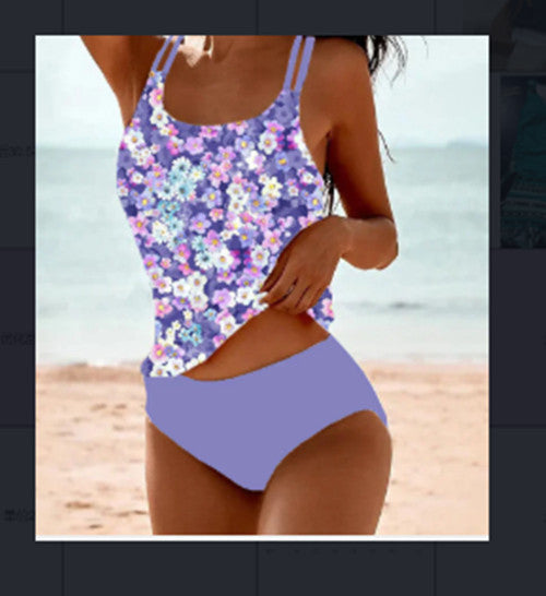 Vicenta® | Stilvoller bedruckter Tankini-Badeanzug