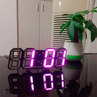 3D LED Wanduhr mit Dimmbarem Licht – Timora in Rosa