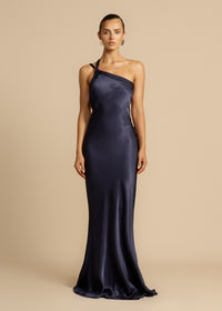 Selena | Maxikleid in Ozeanblau
