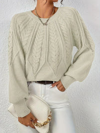 Louisa™ | Handgehäkelter Pullover in Beige