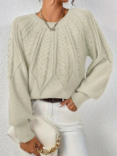 Mila™ Schicker Kabelstrickpullover
