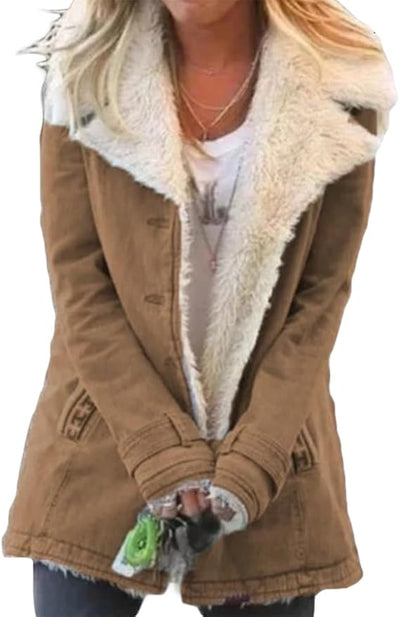 Zayna – Bequemer Mantel Mit Langen Ärmeln