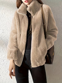 Sadie | Winter-Reißverschlussjacke in Khaki