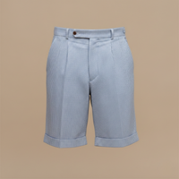 George | Hochbund Aufgeschlagener Saum Chinoshorts in Blau