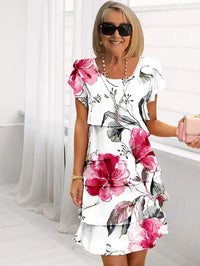 Marvelle™ - Bloom Ruffle Dress in Weiß (Fast ausverkauft)