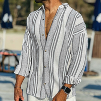 Herren Vintage Hemd | Langarm in Schwarz