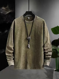 Alden – Vintage Inspiriertes Langarm Hemd in Grün