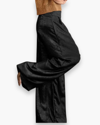 Damen Elegantes Set aus Oberteil und Hose | Vielseitig in Schwarz