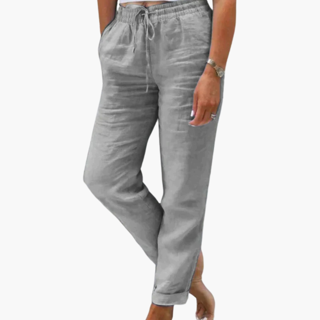 Sommerhose für Damen - Luftig, Locker & mit Tunnelzugbund