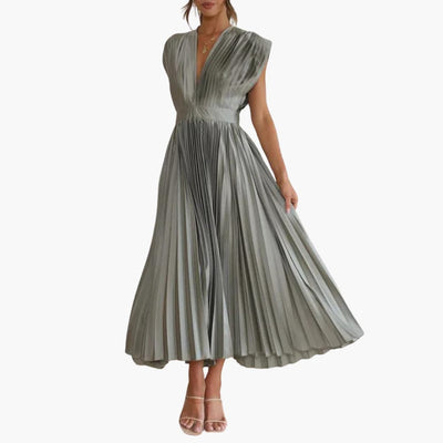 Elegantes Midikleid mit V-Ausschnitt - Damen Abendmode Farfetch