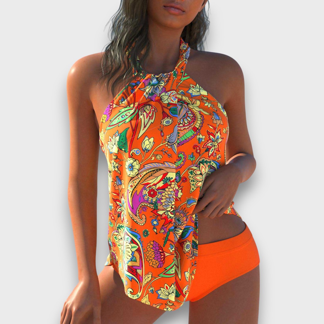 Lunelle – Tie-Dye-Badeanzug mit Trägern