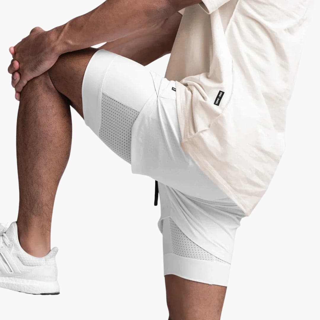 Herren Sportshorts mit Innenshorts und elastischem Bund