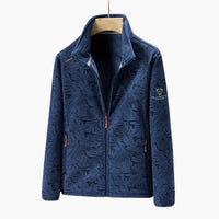 Unisex-Jacke mit Reißverschluss und Seitentaschen in Dunkelblau