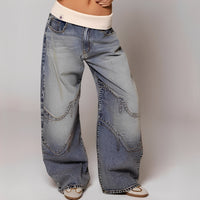 Vanessa - Komfortable, weit geschnittene Jeans in Blau