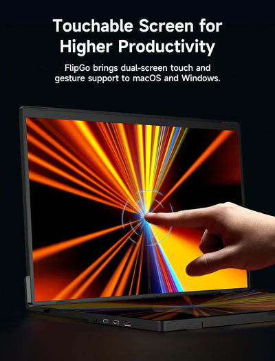 Tragbarer Dual Touch Monitor 16 Zoll – Flexiview