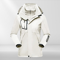 3-in-1 Outdoorjacke für Damen - Romy in Weiß