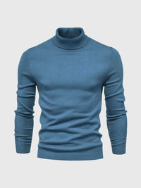 Rollkragen Pullover Herren Baumwolle | Elegant & Bequem in Marineblau