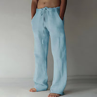 Daxter | Herren Stilvoll Sommerhose | Leicht in Hellblau