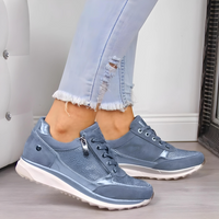 Gigi - Glamouröse bequeme Casual Sneakers | Sportlich-schicke Sneaker in Blau