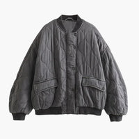Loose-Fit Bomberjacke für Damen in Grau