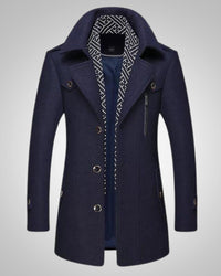 Noah | Herren Klassischer Langer Parka in Marineblau