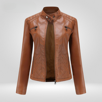 Robyn™ elegante Lederjacke in Kamel