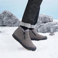 Wasserdichte knöchelhohe Schneestiefel für Männer - Jenkin in Grau