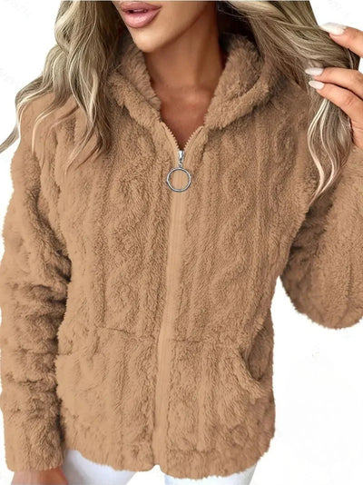 GAELLE | Langarm Kapuzenpullover Mit Reißverschluss