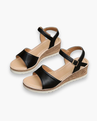 Damen Wedge Sandalen | Bequem in Schwarz