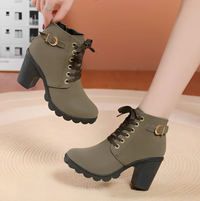 Modische Damenstiefeletten - Imke in Grün