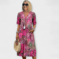 Maja - Blumenkleid in Rosa