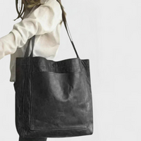 Elise | Stylische Lederhandtasche in Schwarz