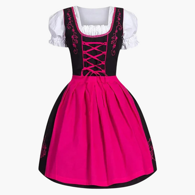 Traditionelles Dirndl mit Schürze für Damen - Oktoberfest 2025
