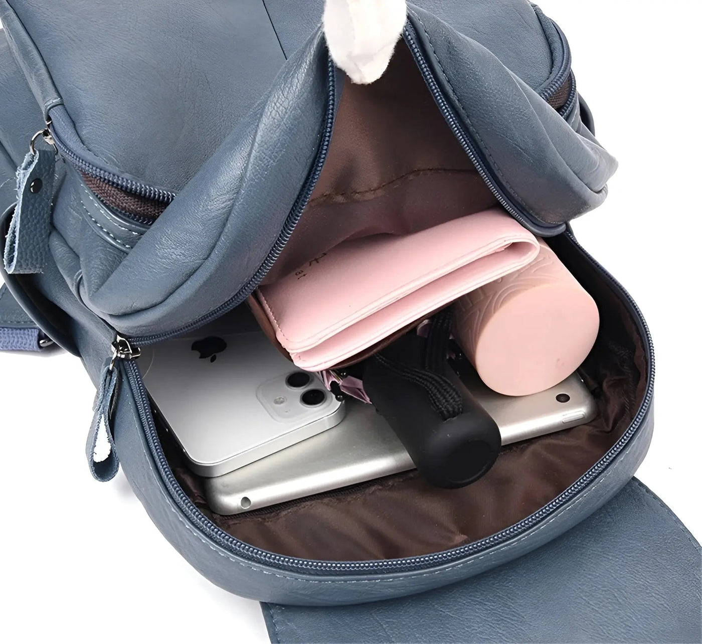 Eleganter Lederrucksack mit großzügigem Stauraum