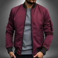 Tobias | Leichte Herren Jacke im modernen Stil in Rot
