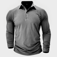 Loreno™ | Polo aus hochwertiger Baumwolle, frisch und bequem in Grau