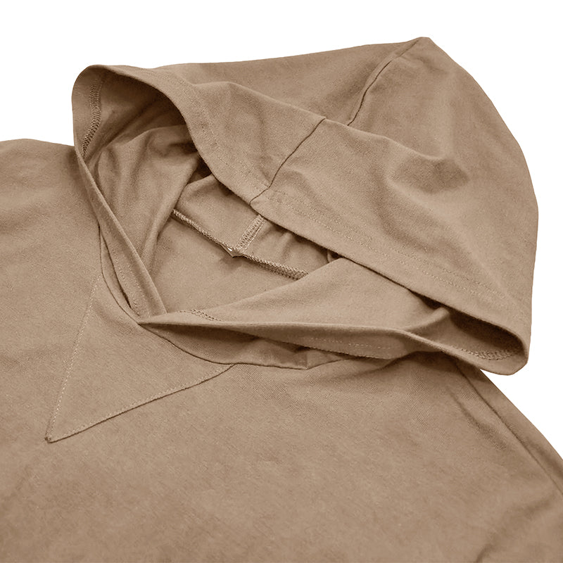 Baumwoll Kapuzen T-Shirt