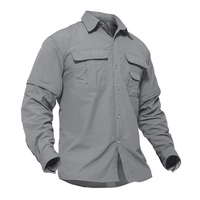 Abtrennbares Outdoor-Hemd - Arvo in Grau