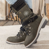 SnowClassic | Orthopädische Winterstiefel - schmerzlindernd & wärmend in Grün