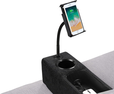 Multifunktionale Bankarmstütze mit kabellosem Laden – Modulux