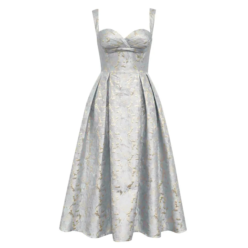 Hilary - Frauen Kleid Blume ärmellos