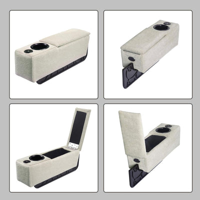 Multifunktionale Bankarmstütze mit kabellosem Laden – Modulux