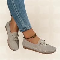 Aafke - Damen Slipper für Empfindliche Füße mit Umfassender Unterstützung in Beige