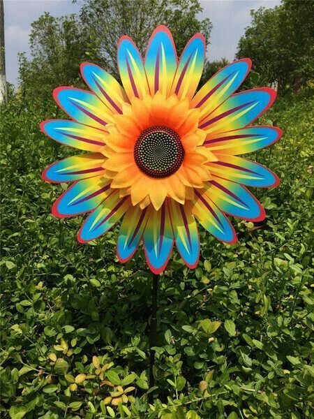Suncharm™ Bunter Sonnenblumen-Windmühle