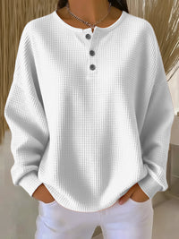 Bryony | Locker Sitzender Pullover in Weiß