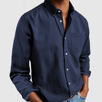 ALEX - Casual Hemd in Marineblau