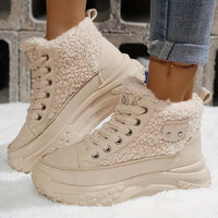 Polina - Gemütliche Winter-Schneestiefel mit Fleecefutter in Khaki