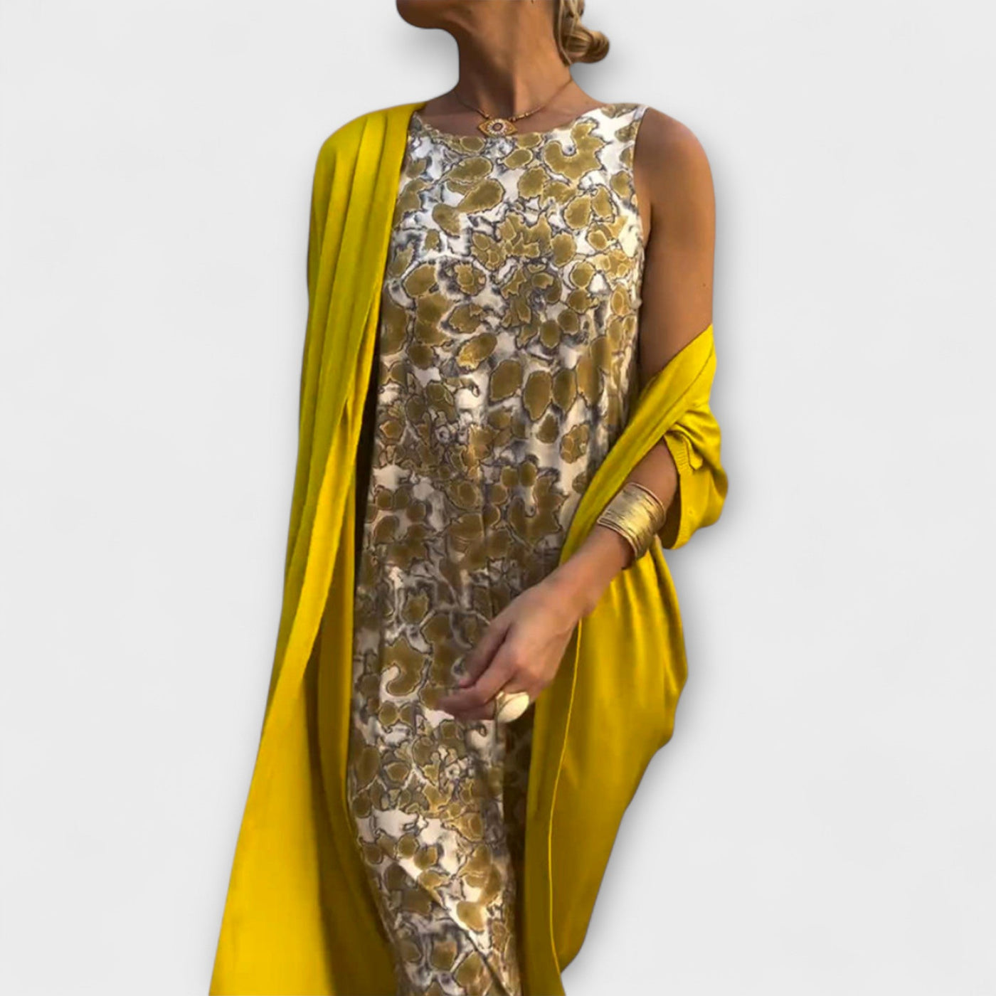 Charlotte - Schickes Kleid mit Passendem Cardigan